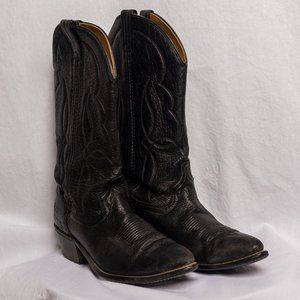 Black Mens Cowboy boots Sz 9D
